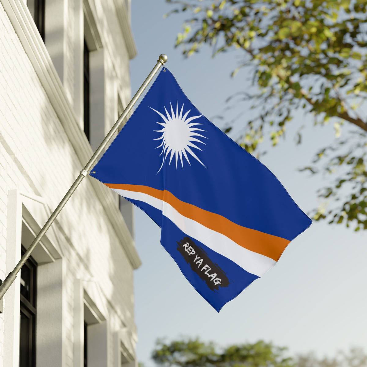 Marshall Islands Flag Garden Banner | Double Sided Outdoor Flag | Rep Ya Flag - Rep Ya Flag