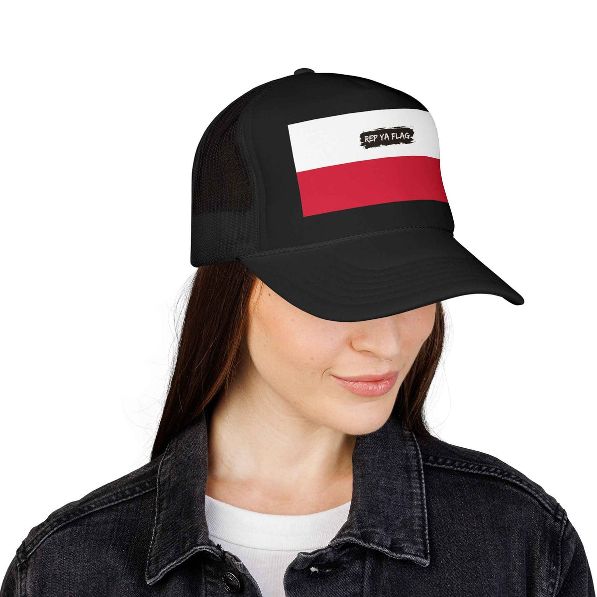 Poland Flag Foam Trucker Hat | Polish Pride Snapback Cap | Rep Ya Flag