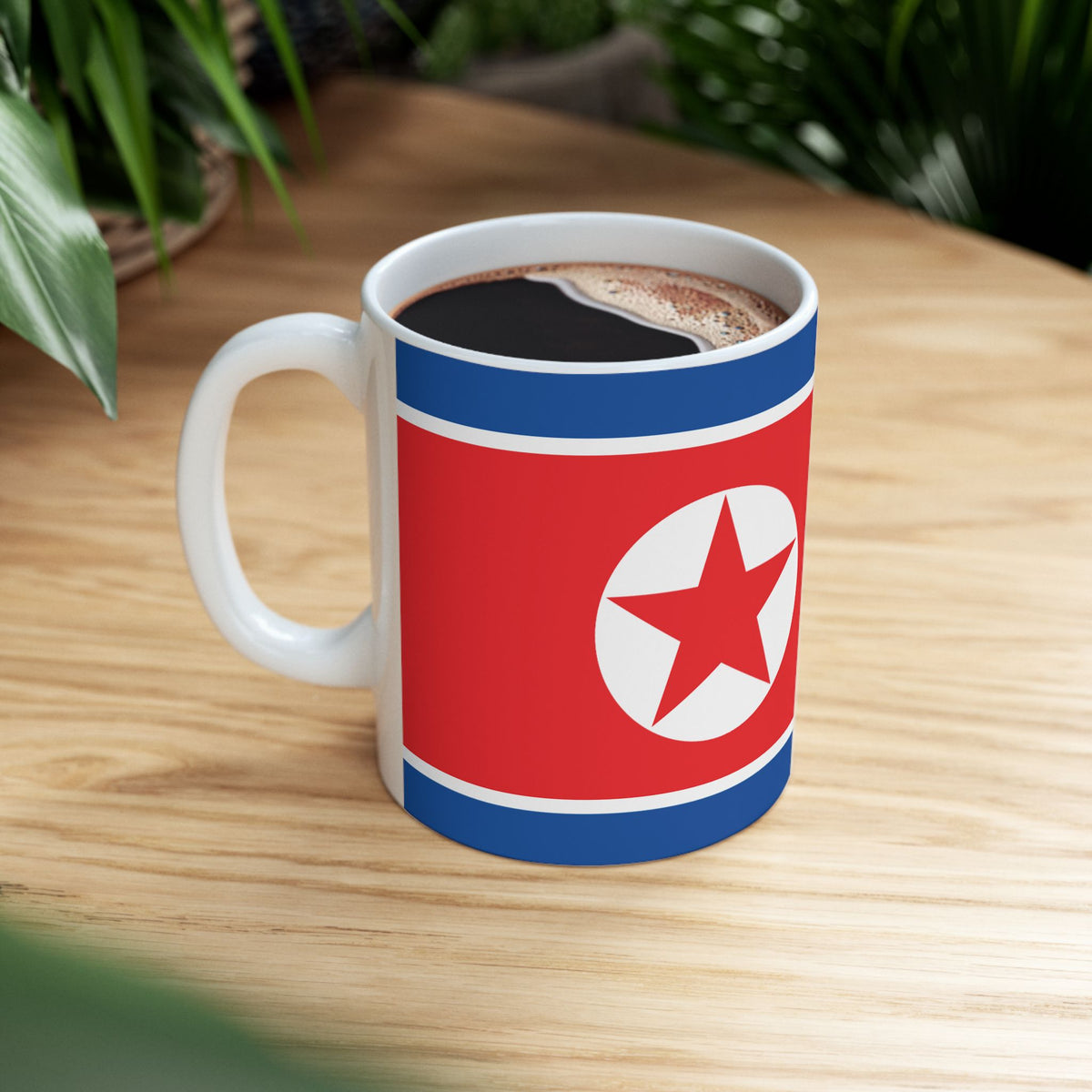 North Korea Flag Coffee Tea Mug 11oz 15oz | Rep Ya Flag Ceramic Mug - Rep Ya Flag