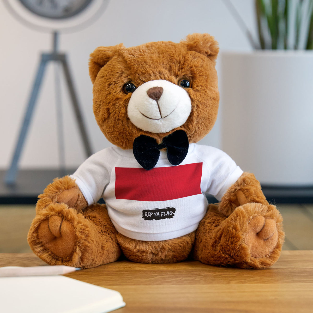Indonesia Flag Teddy Bear | Indonesian Heritage Plush Gift | Rep Ya Flag - Rep Ya Flag