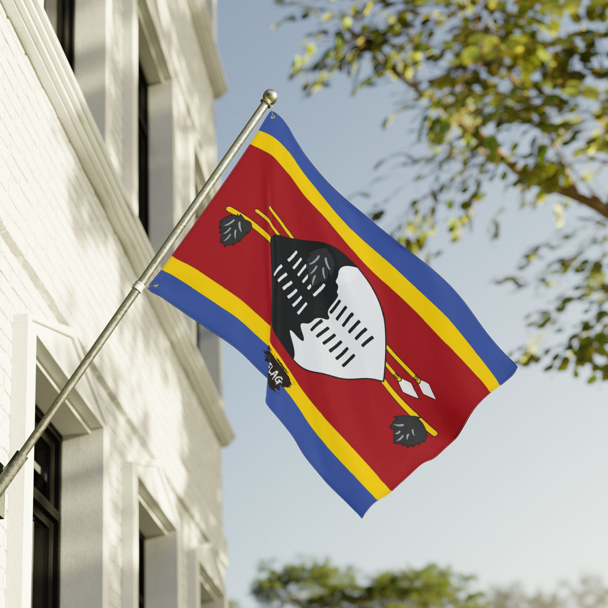 Eswatini Flag Garden Banner | Double Sided Outdoor Flag | Rep Ya Flag - Rep Ya Flag