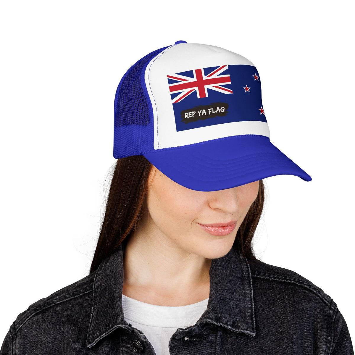New Zealand Flag Foam Trucker Hat | Kiwi Pride Snapback Cap | Rep Ya Flag - Rep Ya Flag