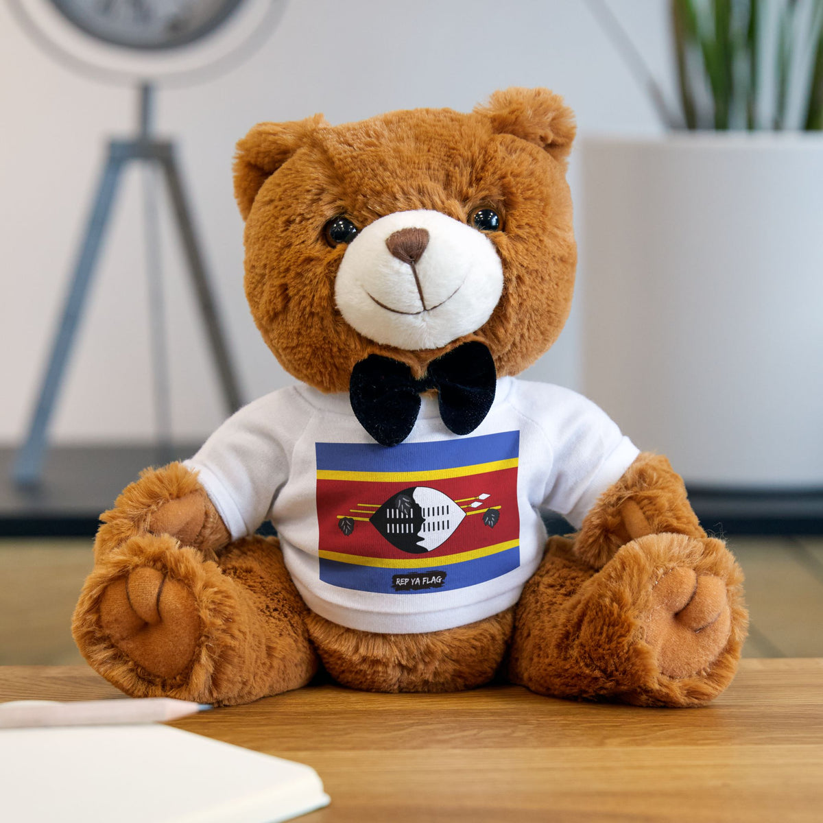 Eswatini Flag Teddy Bear | Swazi Heritage Plush Gift | Rep Ya Flag - Rep Ya Flag