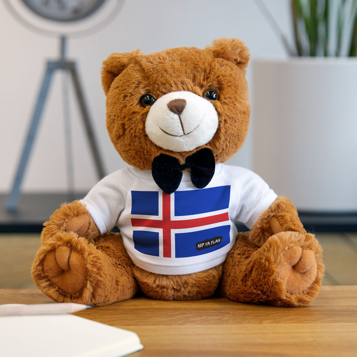 Iceland Flag Teddy Bear | Iceland Heritage Plush Gift | Rep Ya Flag - Rep Ya Flag