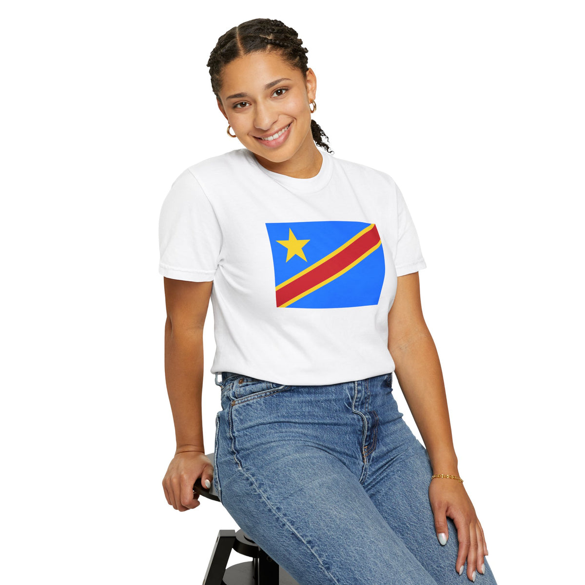 Democratic Republic of the Congo Flag T Shirt | Congolese Heritage Shirt S-4XL | Rep Ya Flag - Rep Ya Flag