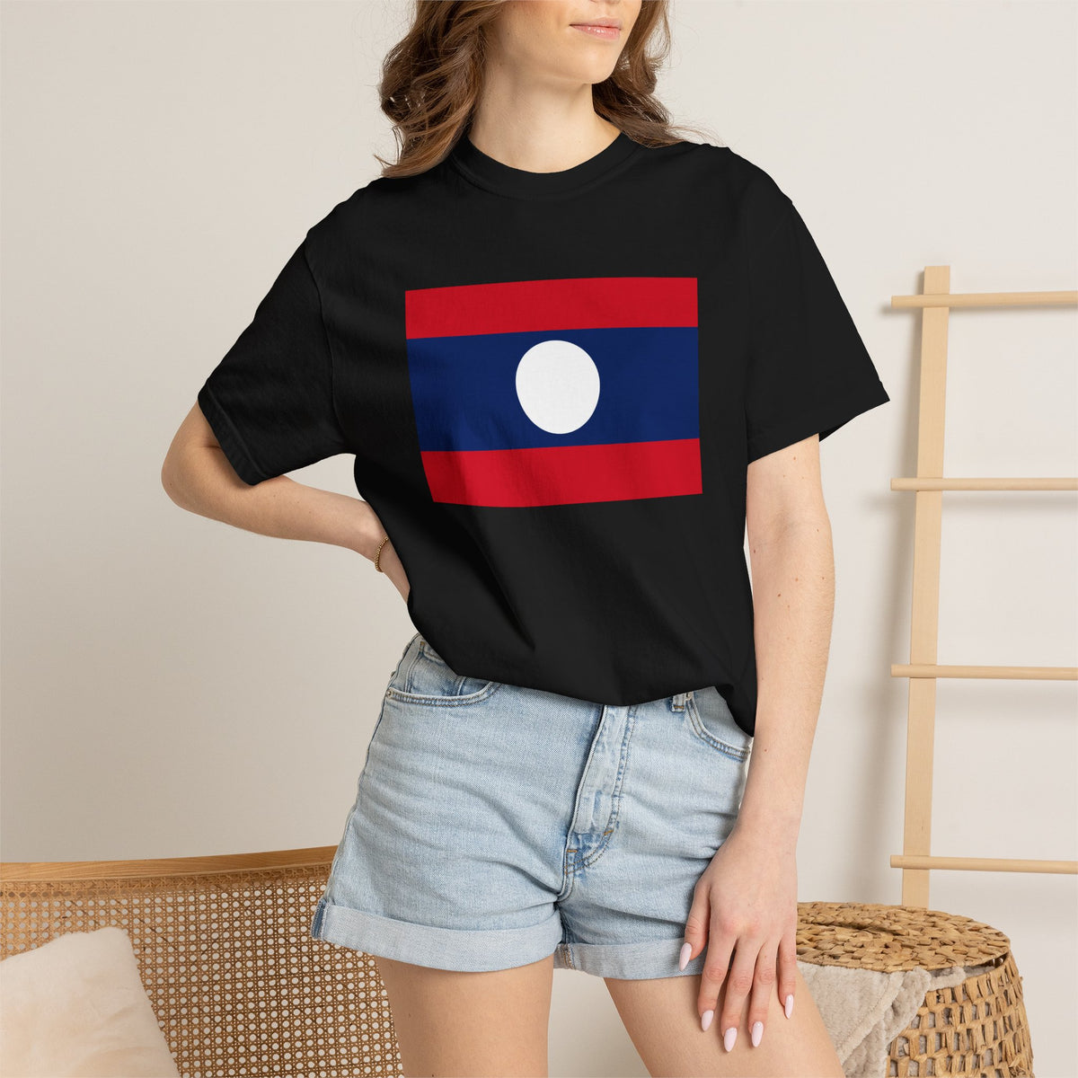 Laos Flag T Shirt | Laotian Heritage Shirt S–4XL | Rep Ya Flag - Rep Ya Flag