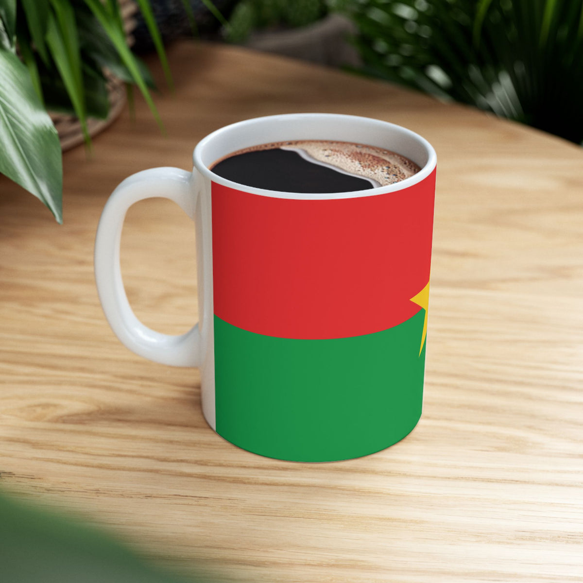 Burkina Faso Flag Coffee Tea Mug 11oz 15oz | Rep Ya Flag Ceramic Mug - Rep Ya Flag