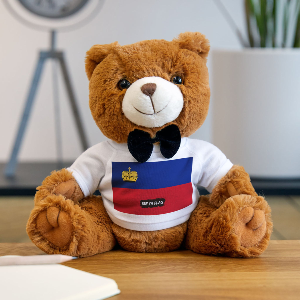 Liechtenstein Flag Teddy Bear | Liechtensteiner Heritage Plush Gift | Rep Ya Flag - Rep Ya Flag