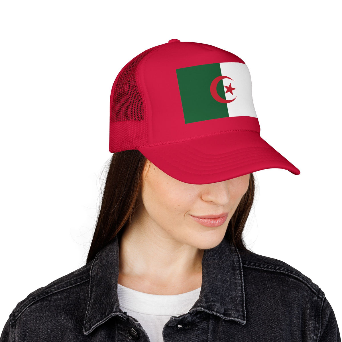 Algeria Flag Foam Trucker Hat – Algerian Snapback Cap
