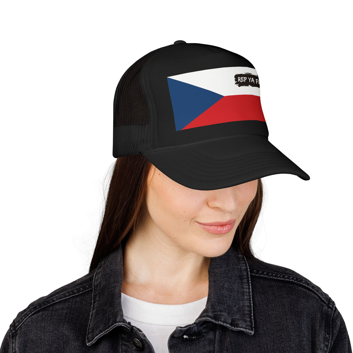 Czech Republic (Czechia) Flag Foam Trucker Hat | Czech Pride Snapback Cap | Rep Ya Flag - Rep Ya Flag