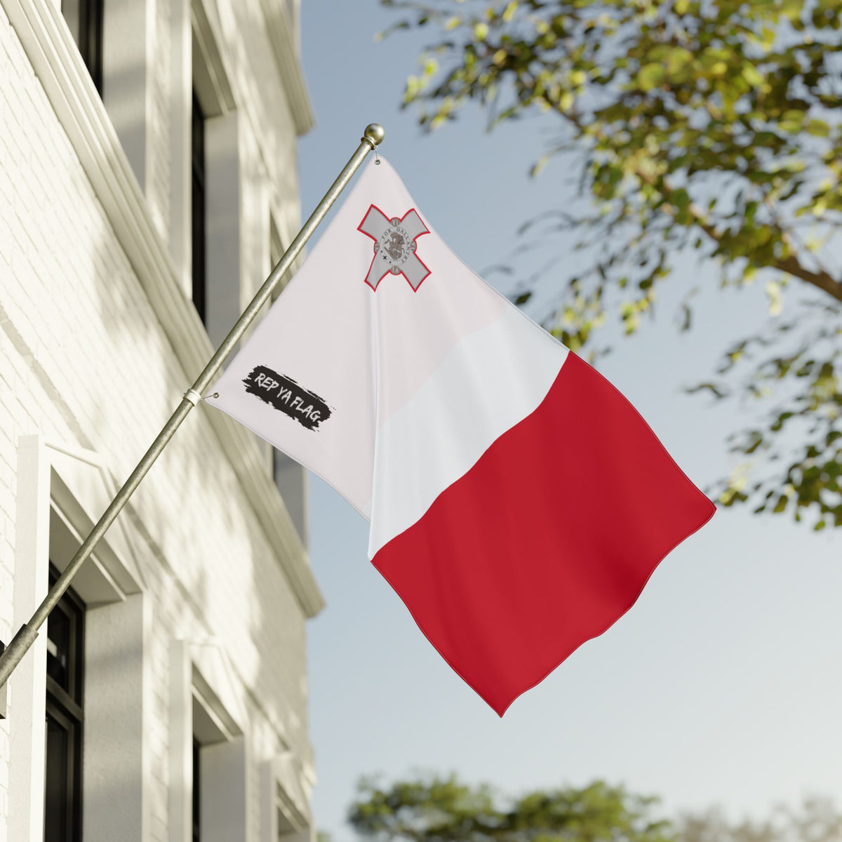 Malta Flag Garden Banner | Double Sided Outdoor Flag | Rep Ya Flag - Rep Ya Flag