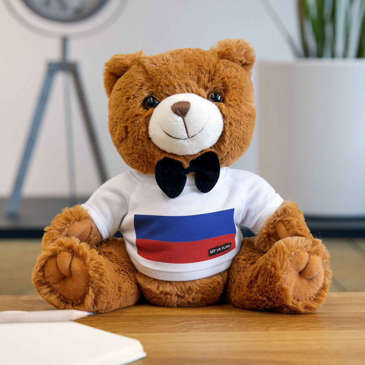 Rep Ya Flag Russia Teddy Bear | Russia Plush Gift | Russian Heritage Bear | Cultural Keepsake | Baby Gift Stuffed Animal