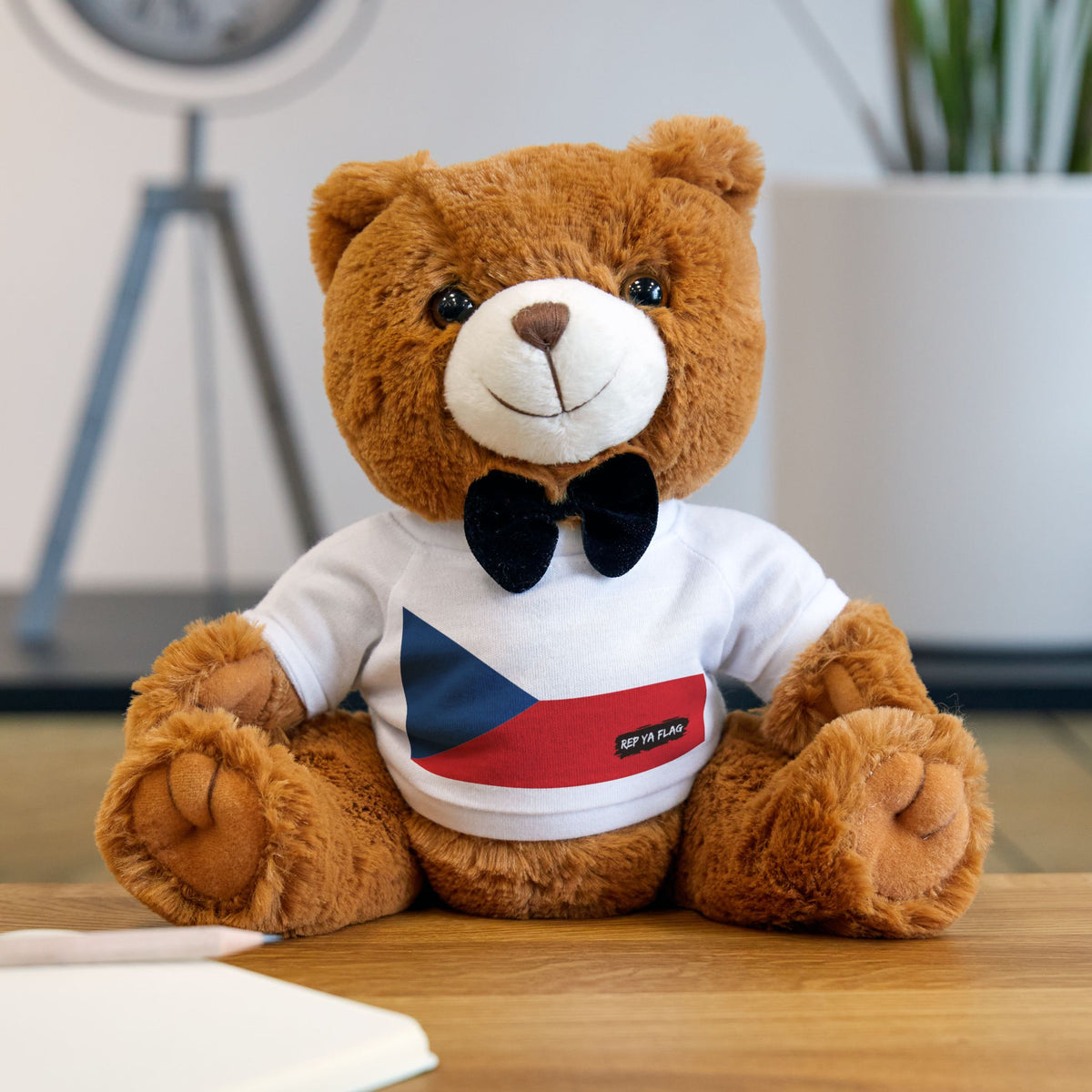 Czech Republic (Czechia) Flag Teddy Bear | Czech Heritage Plush Gift | Rep Ya Flag - Rep Ya Flag