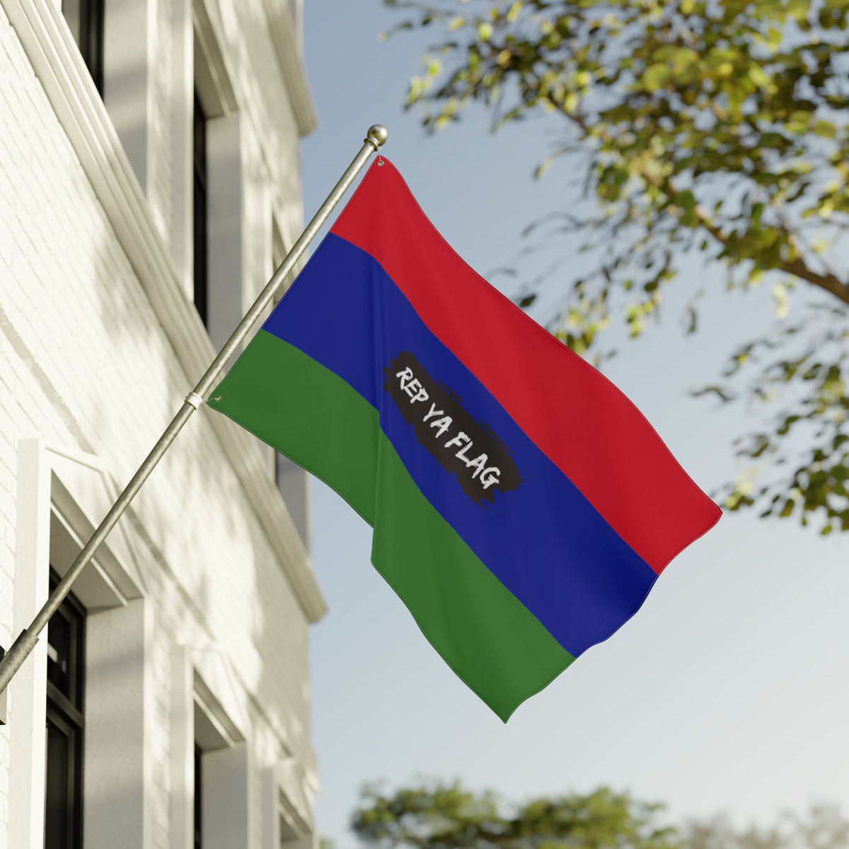 Gambia Flag Garden Banner | Double Sided Outdoor Flag | Rep Ya Flag - Rep Ya Flag