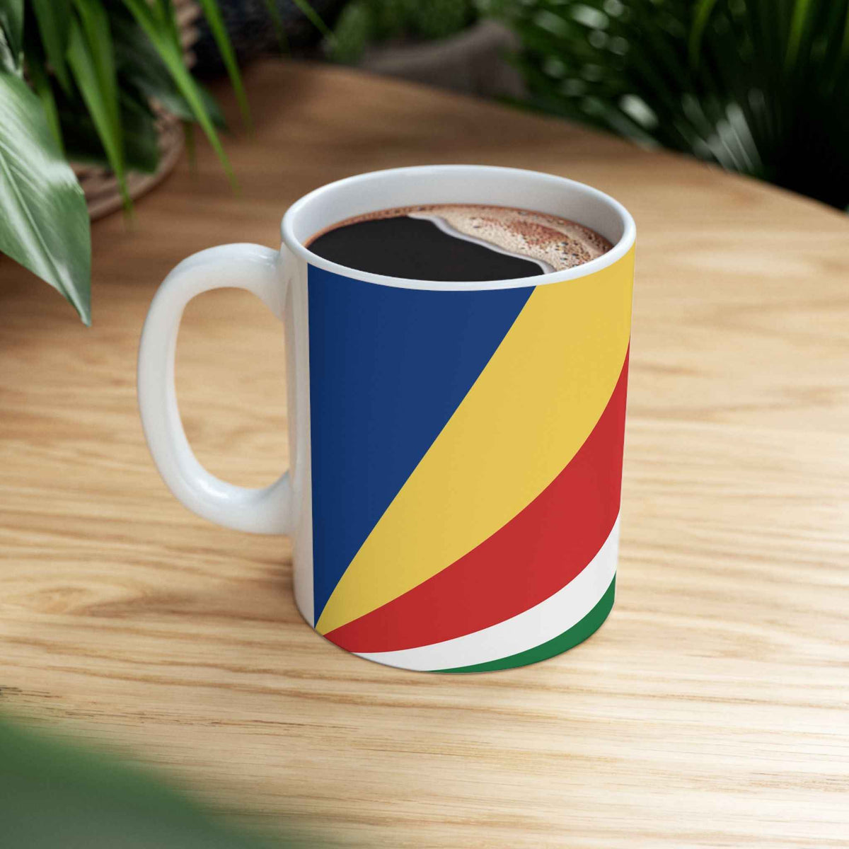 Seychelles Flag Coffee Mug 11oz & 15oz | Seychellois Heritage Ceramic Coffee Tea Mug | Rep Ya Flag