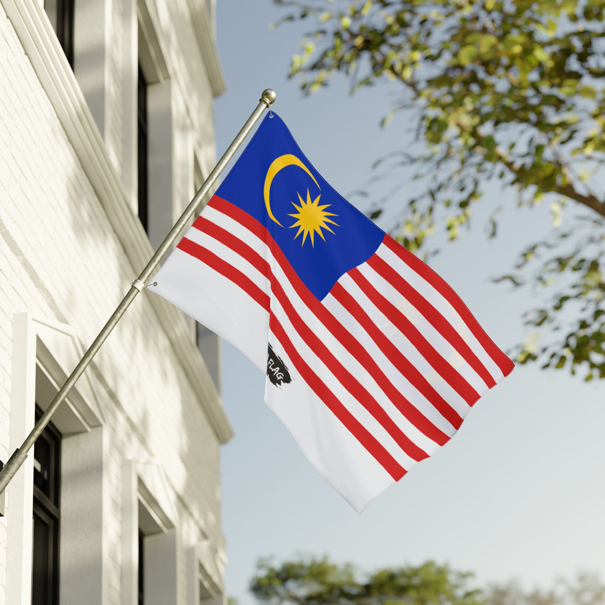 Malaysia Flag Garden Banner | Double Sided Outdoor Flag | Rep Ya Flag - Rep Ya Flag