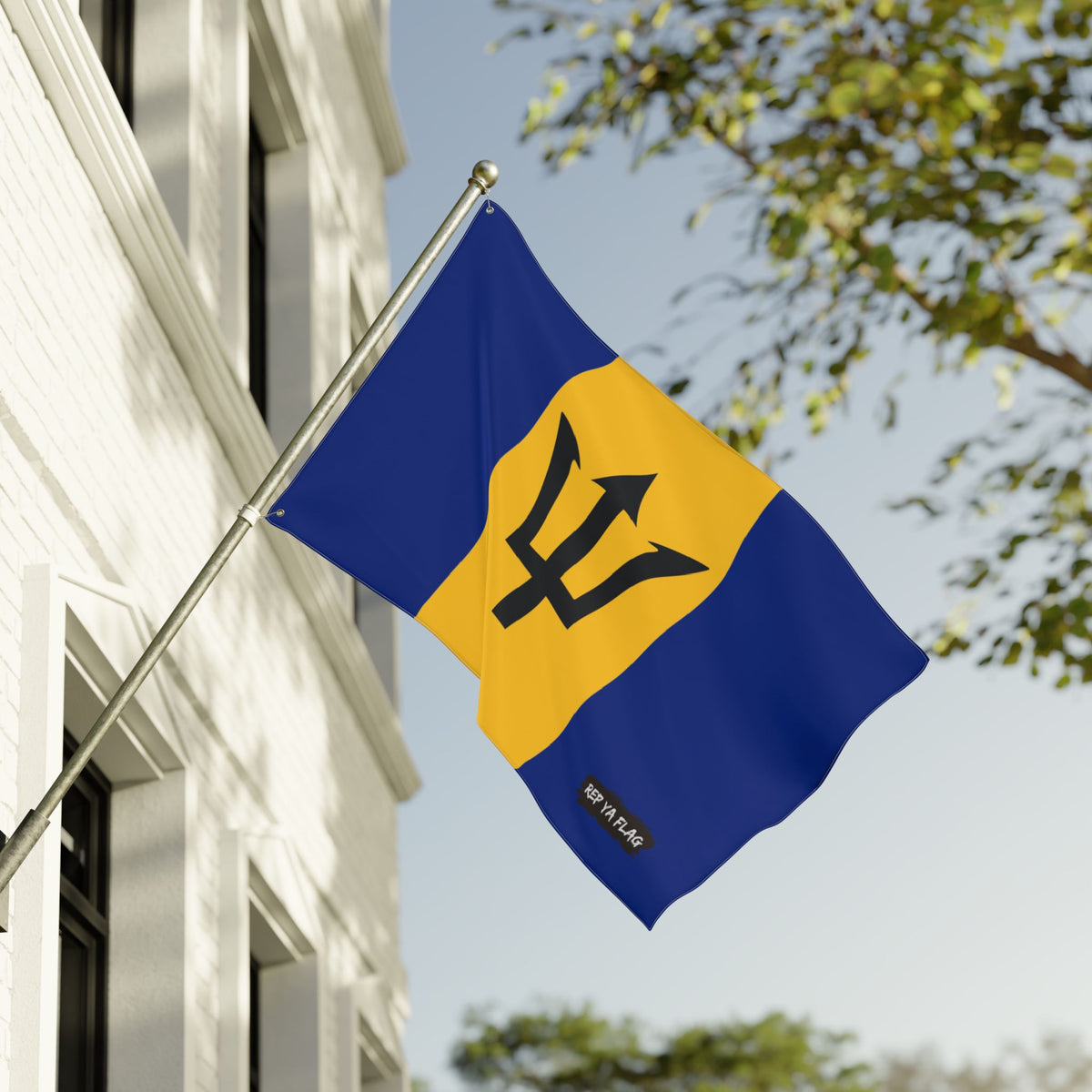 Barbados Flag Garden Banner – Double-Sided Outdoor Flag