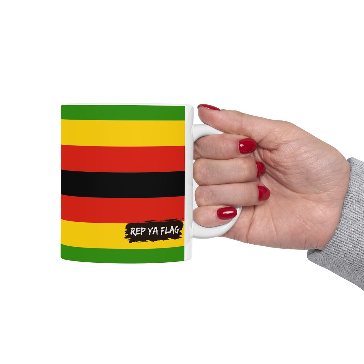 Zimbabwe Flag Ceramic Coffee Mug – 11oz & 15oz Cup