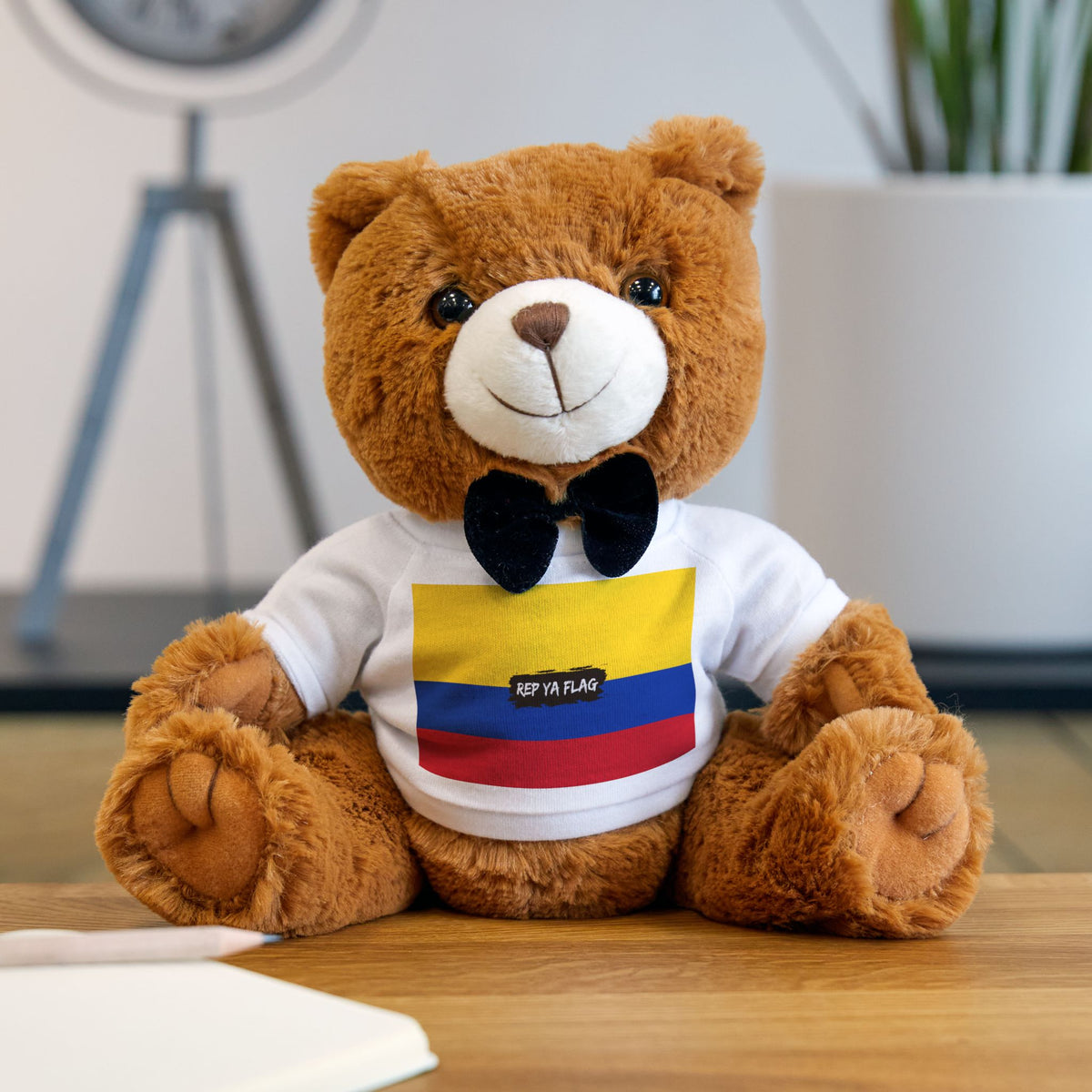 Colombia Flag Teddy Bear | Colombian Heritage Plush Gift | Rep Ya Flag - Rep Ya Flag
