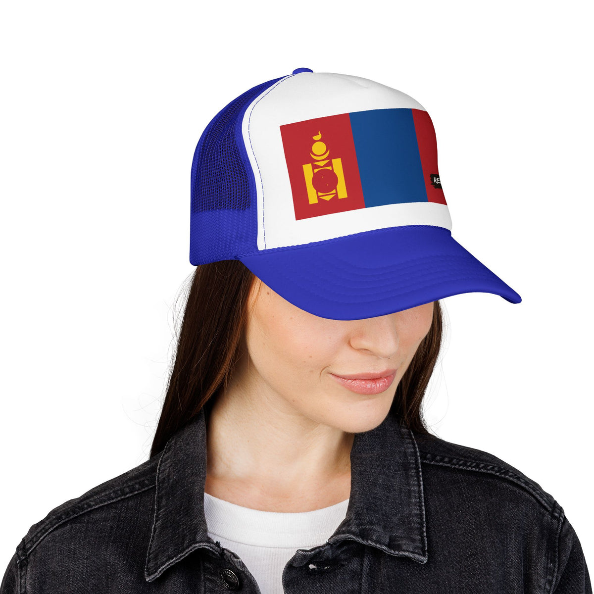 Mongolia Flag Foam Trucker Hat | Mongolian Pride Snapback Cap | Rep Ya Flag - Rep Ya Flag