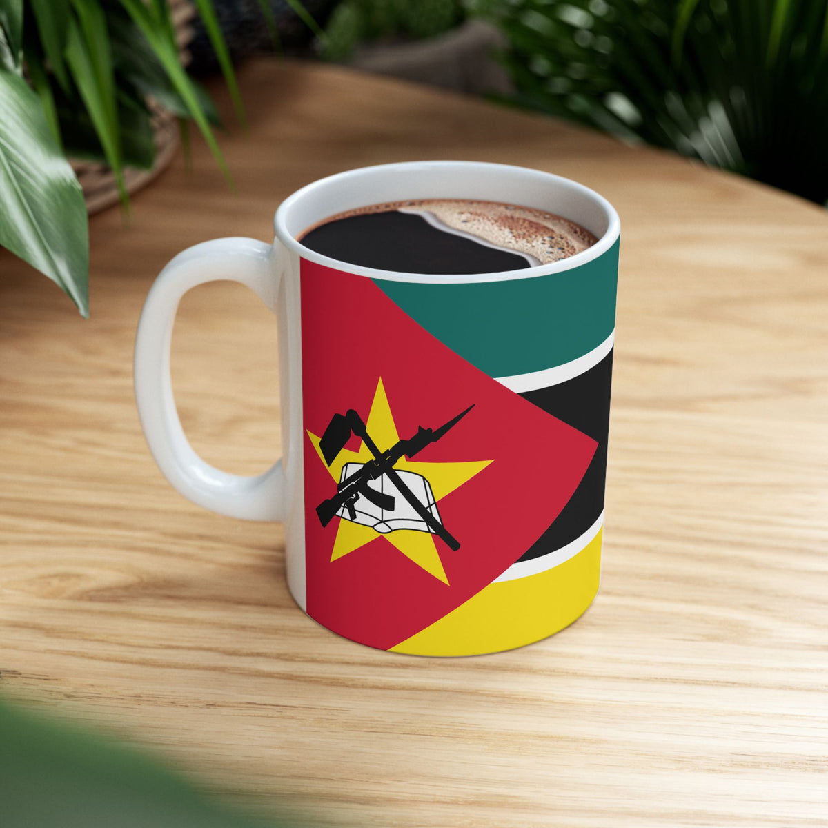 Mozambique Flag Coffee Tea Mug 11oz 15oz | Rep Ya Flag Ceramic Mug - Rep Ya Flag