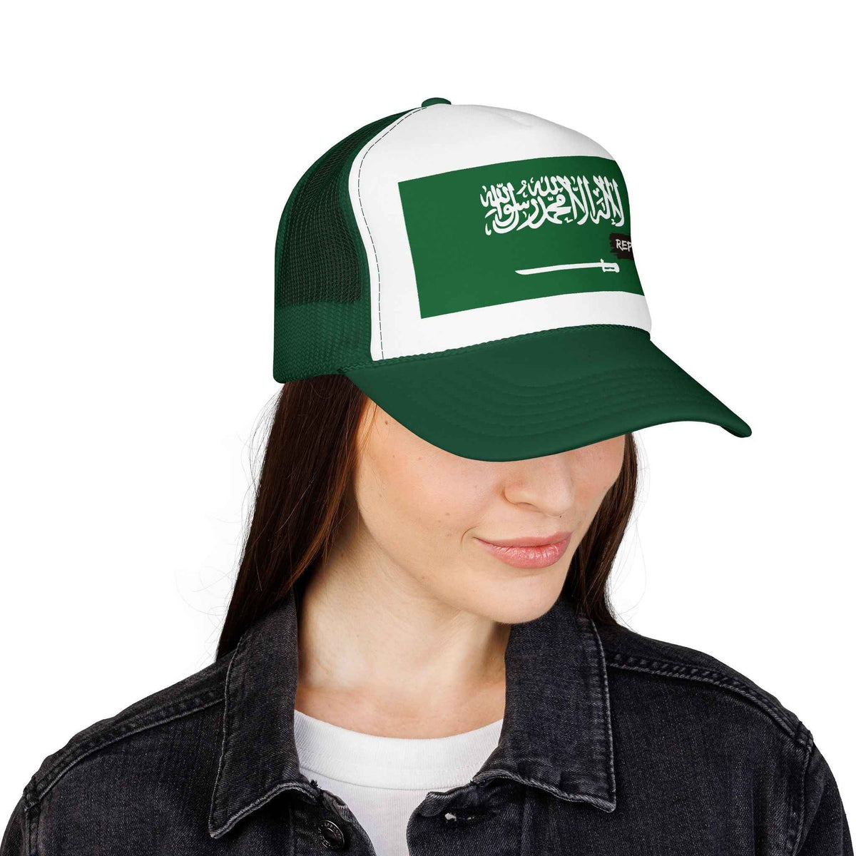 Saudi Arabia Flag Foam Trucker Hat - Wear Your Pride with Style