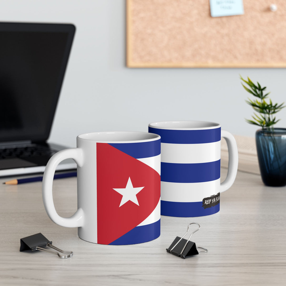 Cuba Flag Coffee Tea Mug 11oz 15oz | Rep Ya Flag Ceramic Mug - Rep Ya Flag
