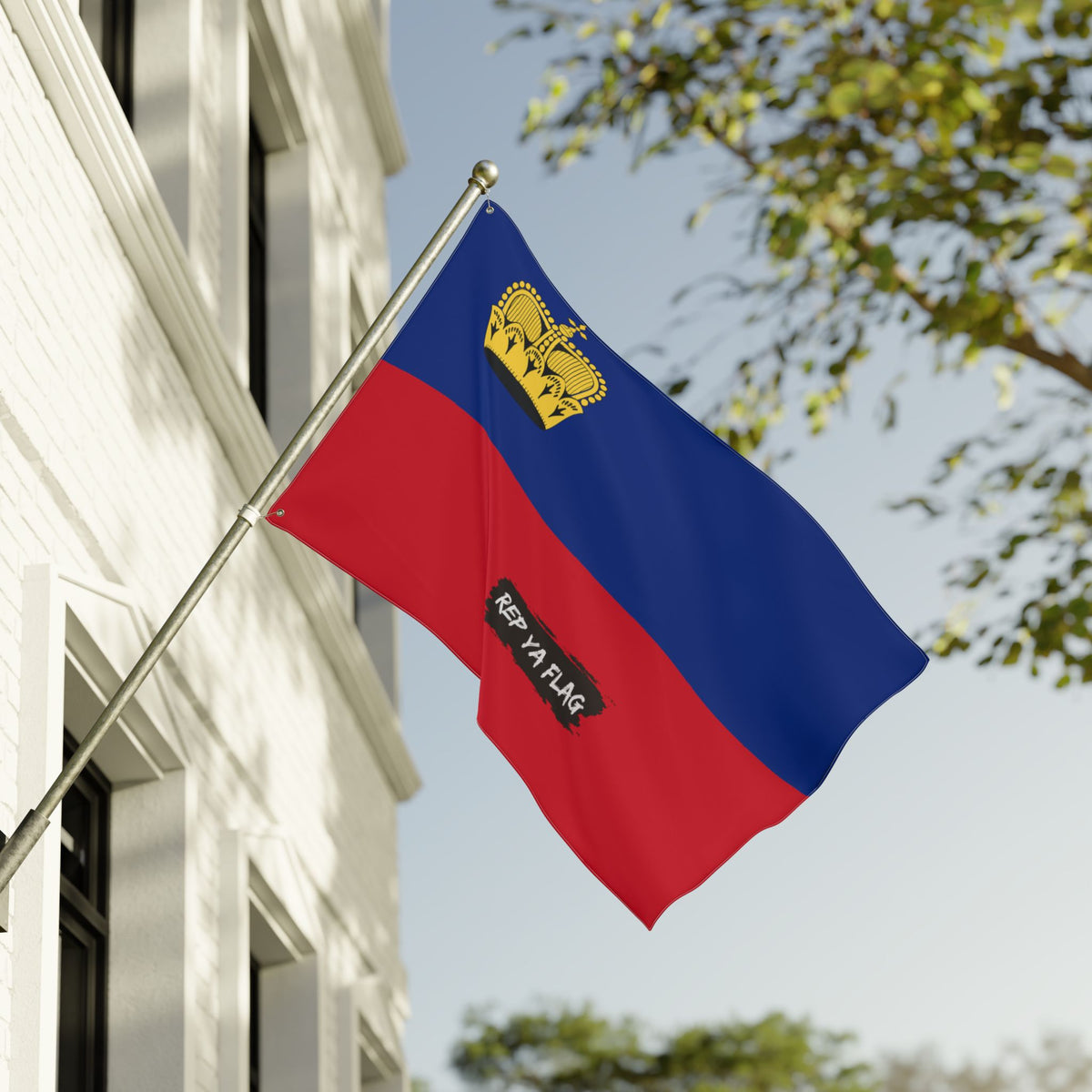 Liechtenstein Flag Garden Banner | Double Sided Outdoor Flag | Rep Ya Flag - Rep Ya Flag