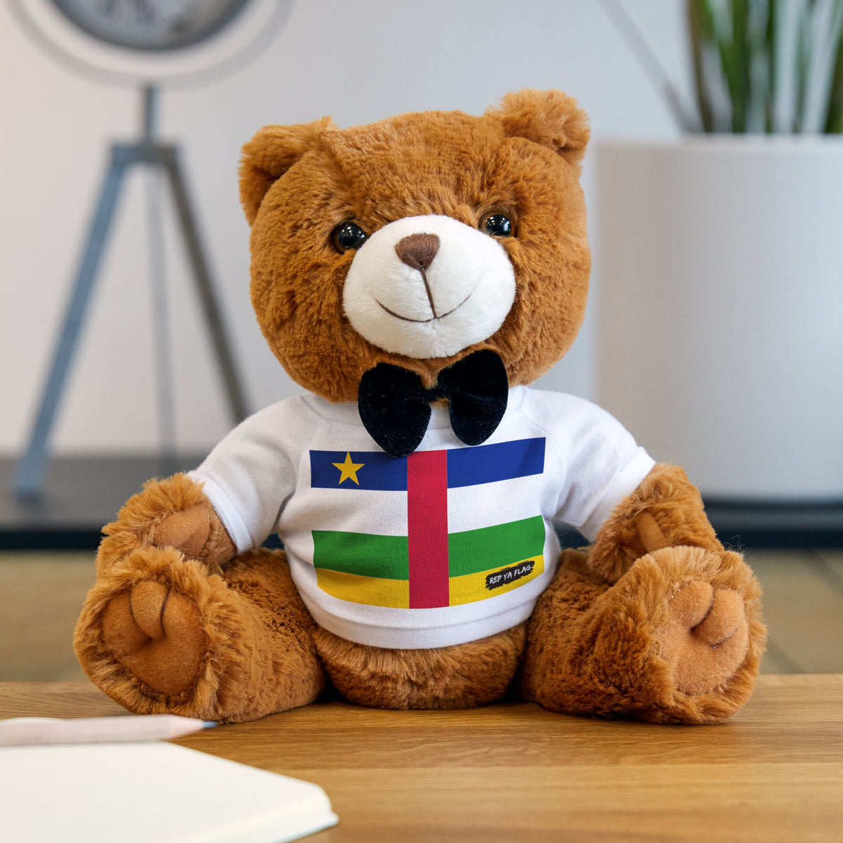 Central African Republic Flag Teddy Bear | Central African Heritage Plush Gift | Rep Ya Flag - Rep Ya Flag