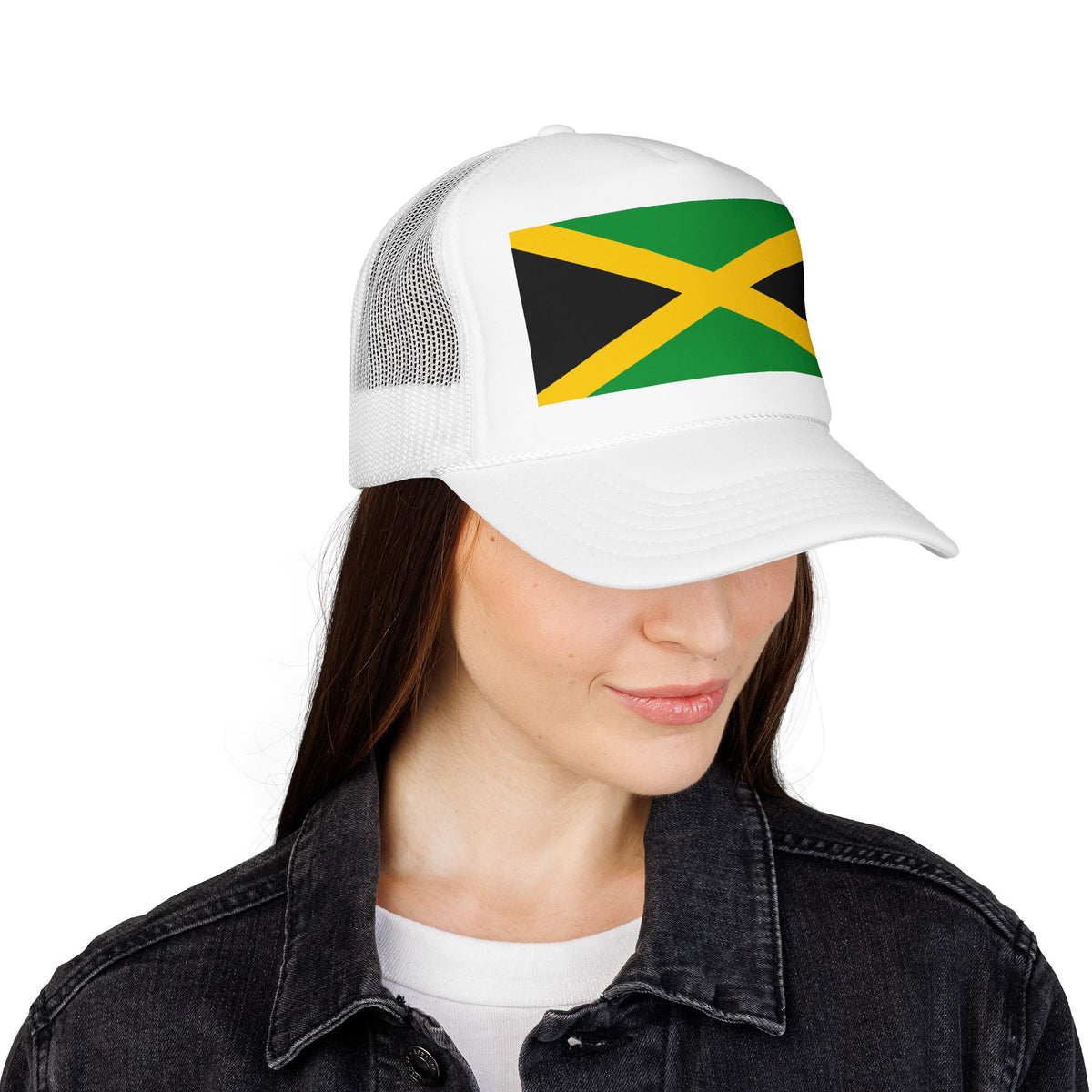 Jamaica Flag Foam Trucker Hat | Jamaican Pride Snapback Cap | Rep Ya Flag - Rep Ya Flag