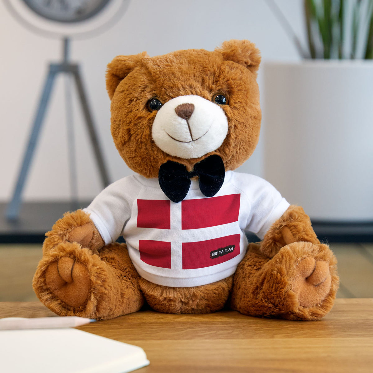Denmark Flag Teddy Bear | Danish Heritage Plush Gift | Rep Ya Flag - Rep Ya Flag
