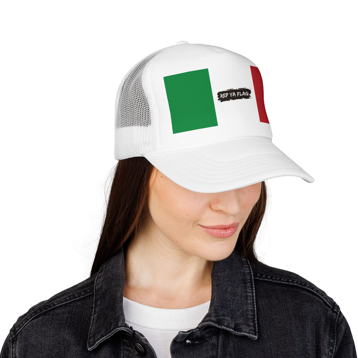 Italy Flag Foam Trucker Hat | Italian Pride Snapback Cap | Rep Ya Flag - Rep Ya Flag