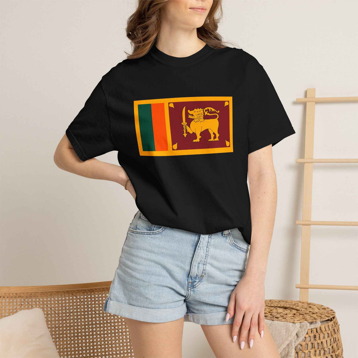 Sri Lanka Flag T Shirt | Sri Lankan Heritage Shirt S–4XL | Rep Ya Flag
