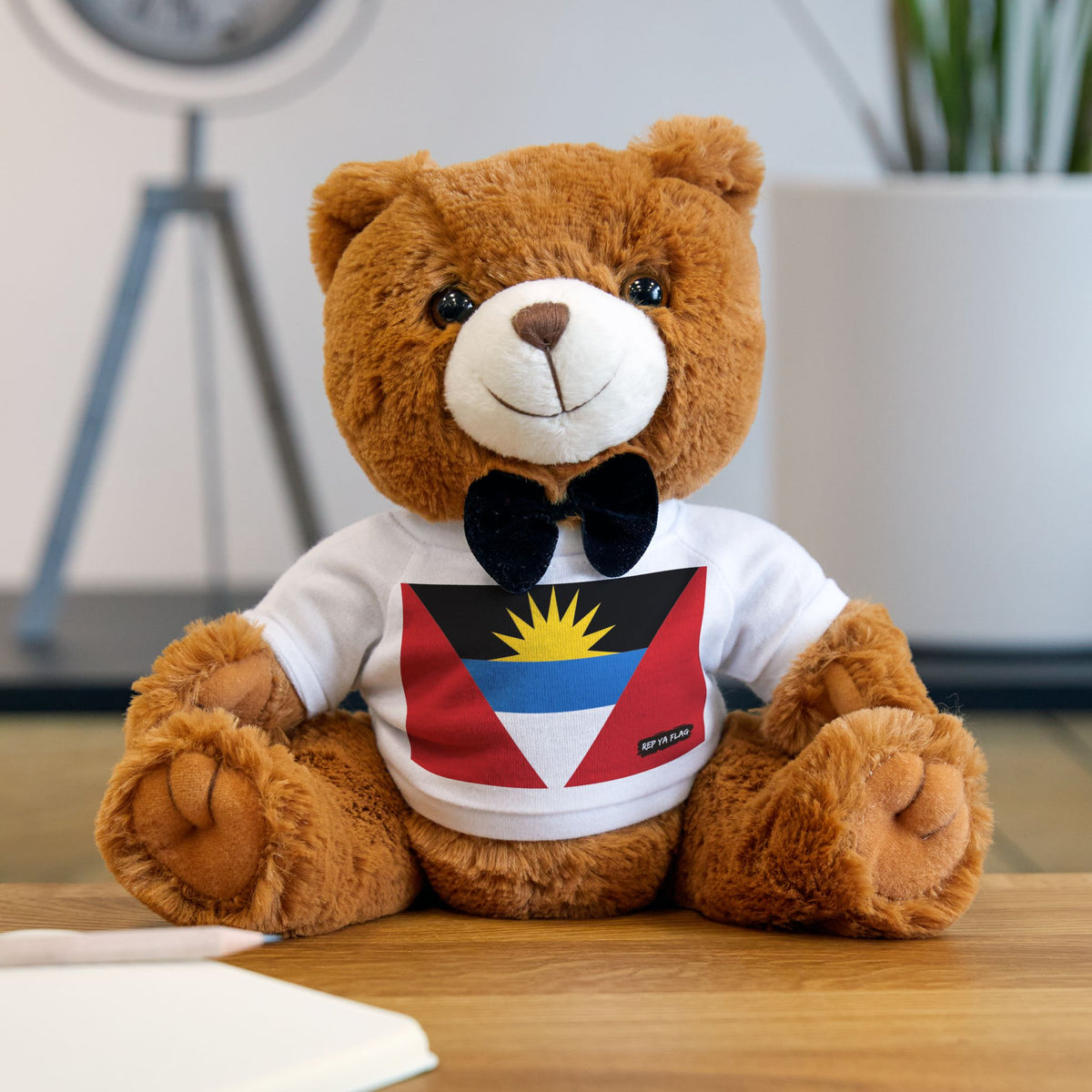 Antigua & Barbuda Flag Teddy Bear Plush Gift | Rep Ya Flag