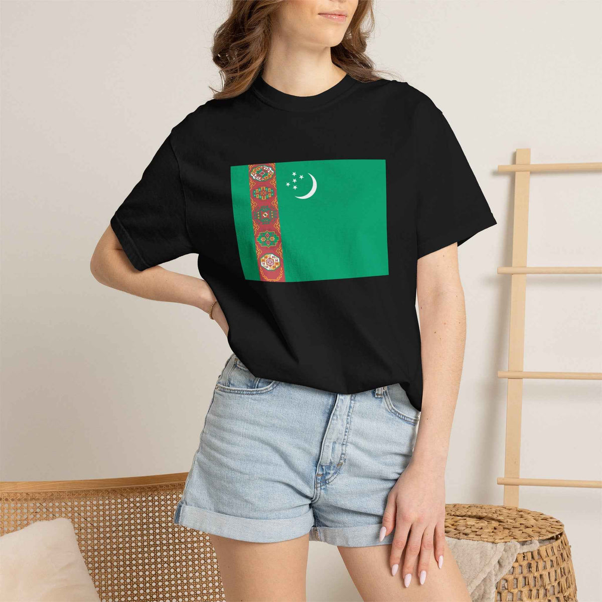 Turkmenistan Flag T Shirt | Turkmen Heritage Shirt S–4XL | Rep Ya Flag