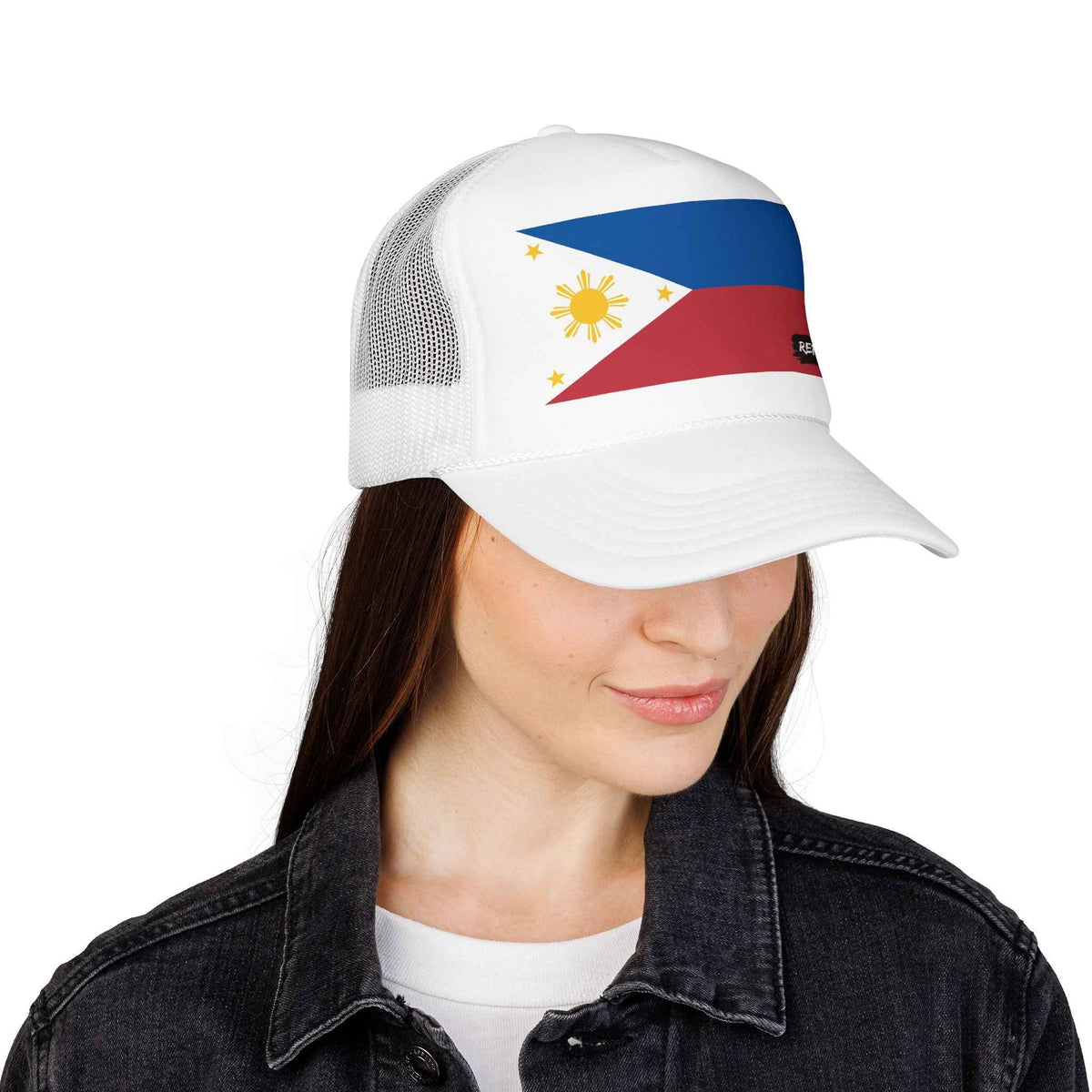 Philippines Flag Foam Trucker Hat | Filipino Pride Snapback Cap | Rep Ya Flag