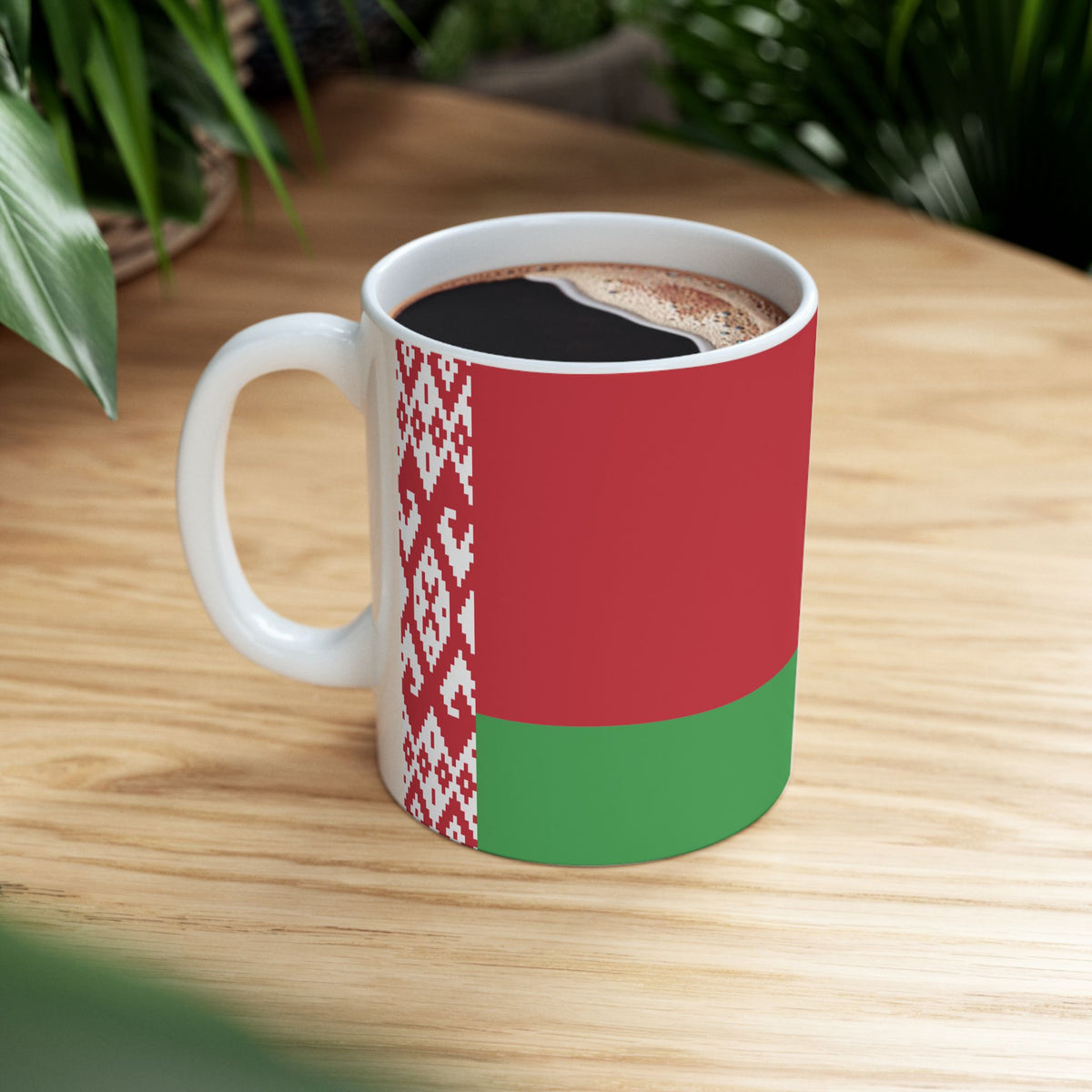 Belarus Flag Coffee Mug – Belarusian Pride Ceramic Cup