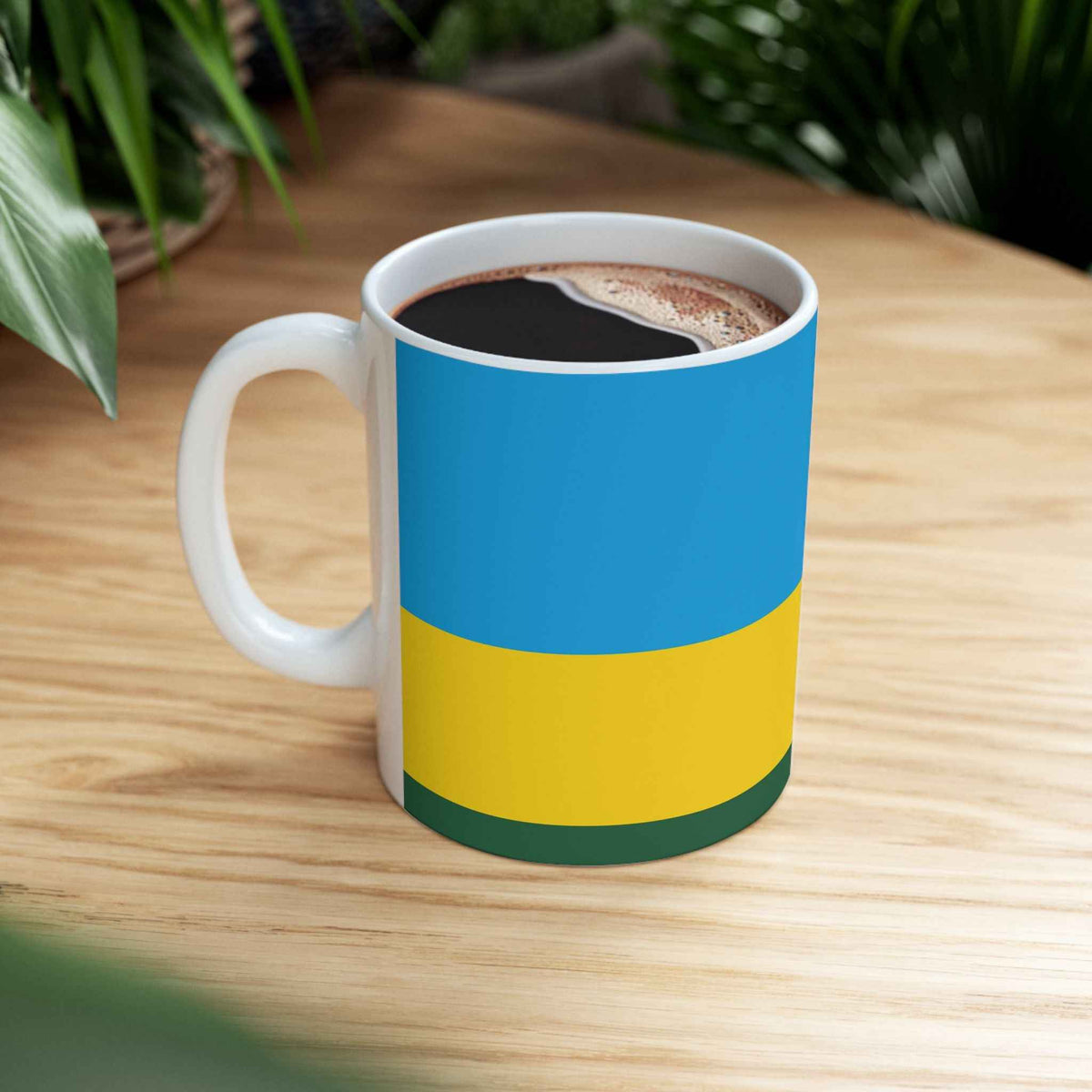 Rwanda Flag Coffee Tea Mug 11oz 15oz | Rep Ya Flag Ceramic Mug
