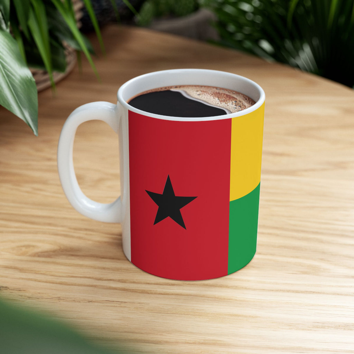 Guinea-Bissau Flag Coffee Tea Mug 11oz 15oz | Rep Ya Flag Ceramic Mug - Rep Ya Flag