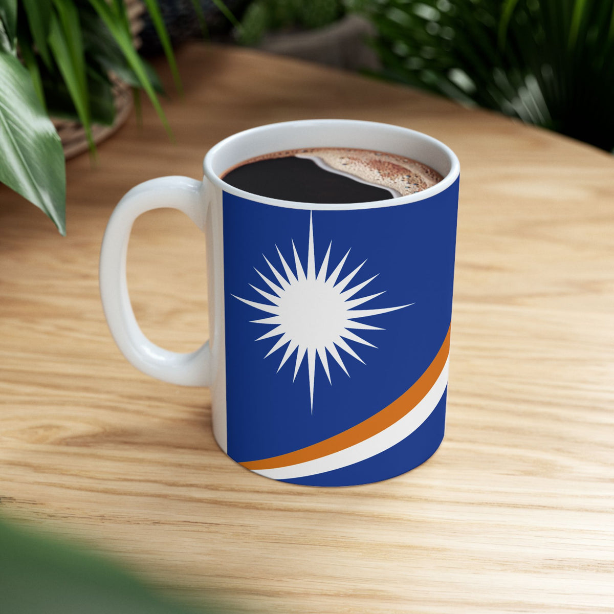 Marshall Islands Flag Coffee Tea Mug 11oz 15oz | Rep Ya Flag Ceramic Mug - Rep Ya Flag