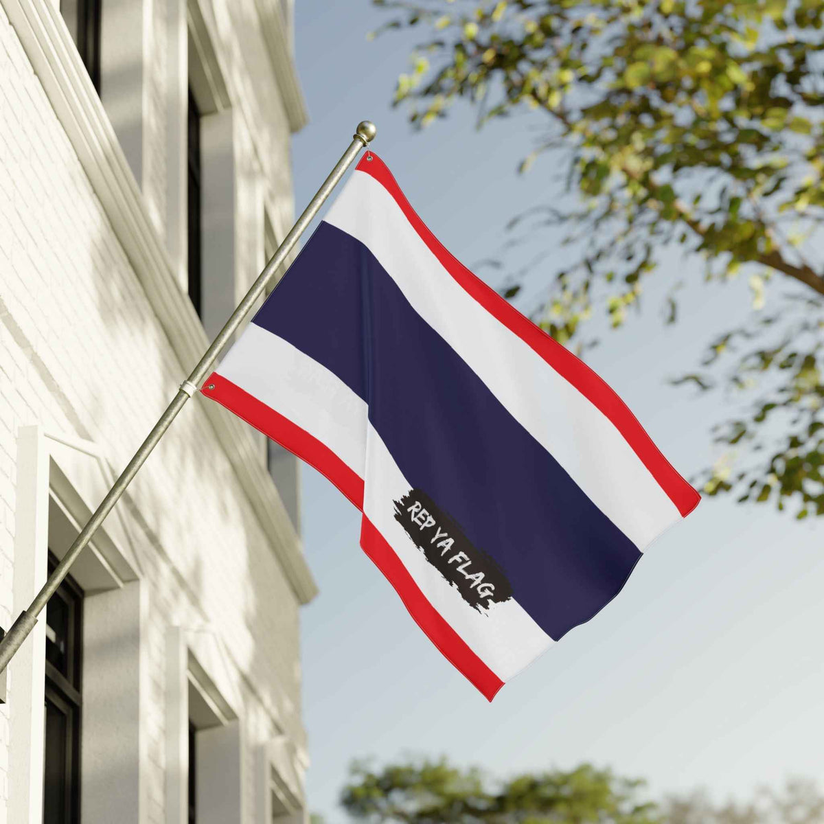 Thailand Flag Garden Banner | Double-Sided Outdoor Flag | Rep Ya Flag