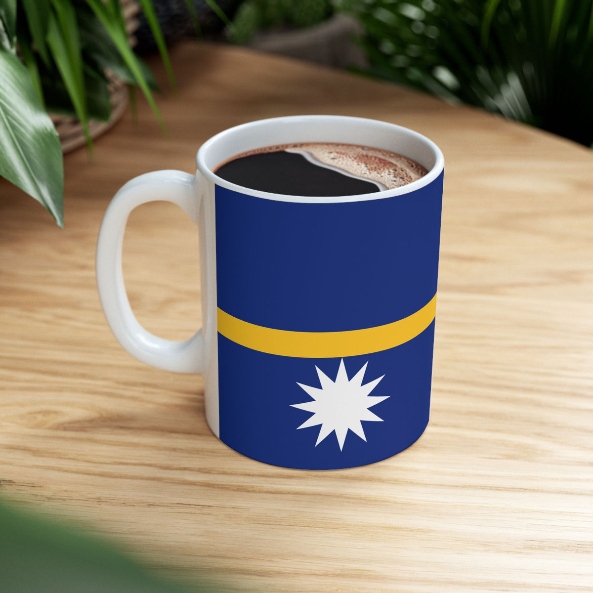 Nauru Flag Coffee Tea Mug 11oz 15oz | Rep Ya Flag Ceramic Mug - Rep Ya Flag