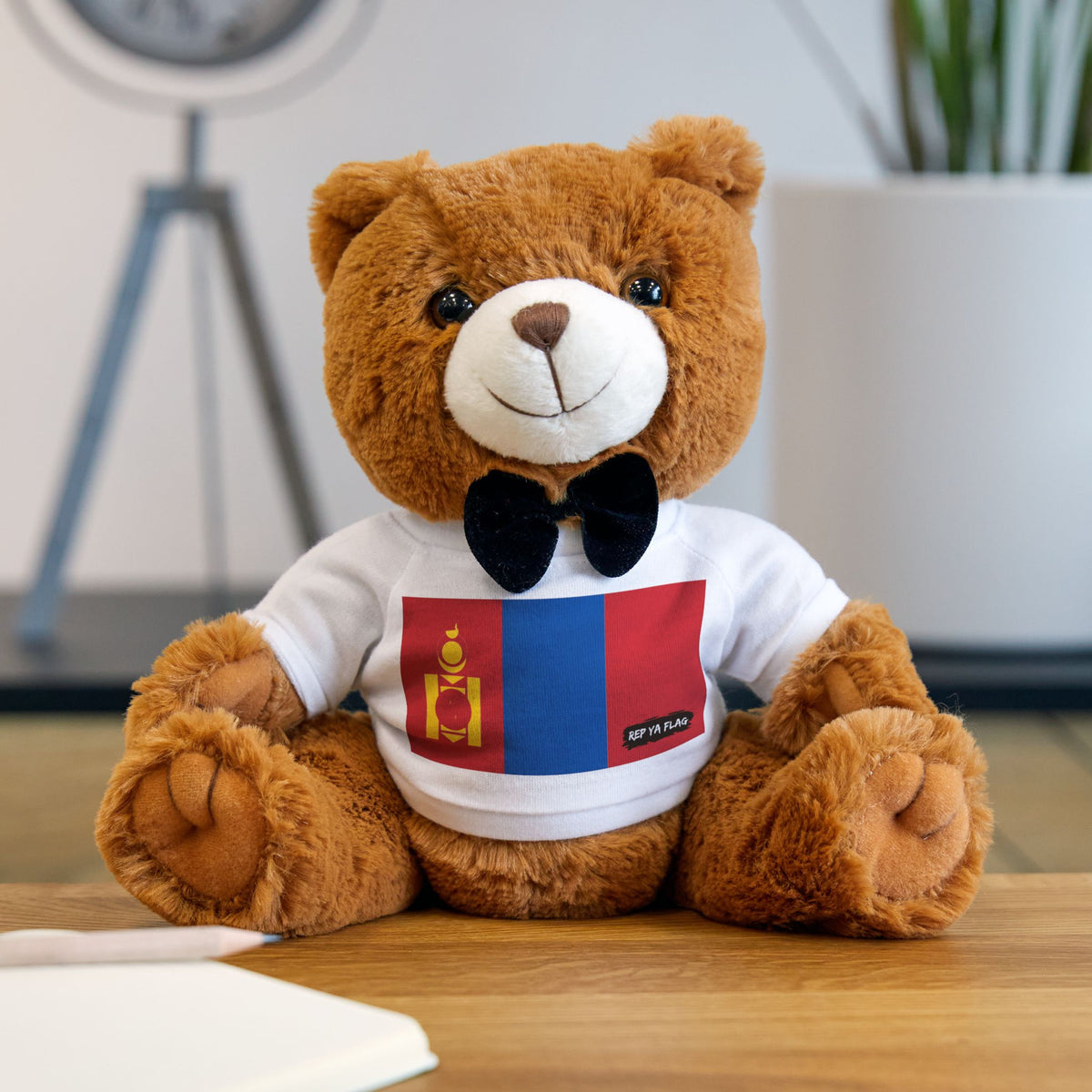 Rep Ya Flag Mongolia Teddy Bear | Mongolia Plush Gift | Mongolian Heritage Bear | Cultural Keepsake | Baby Gift Stuffed Animal - Rep Ya Flag