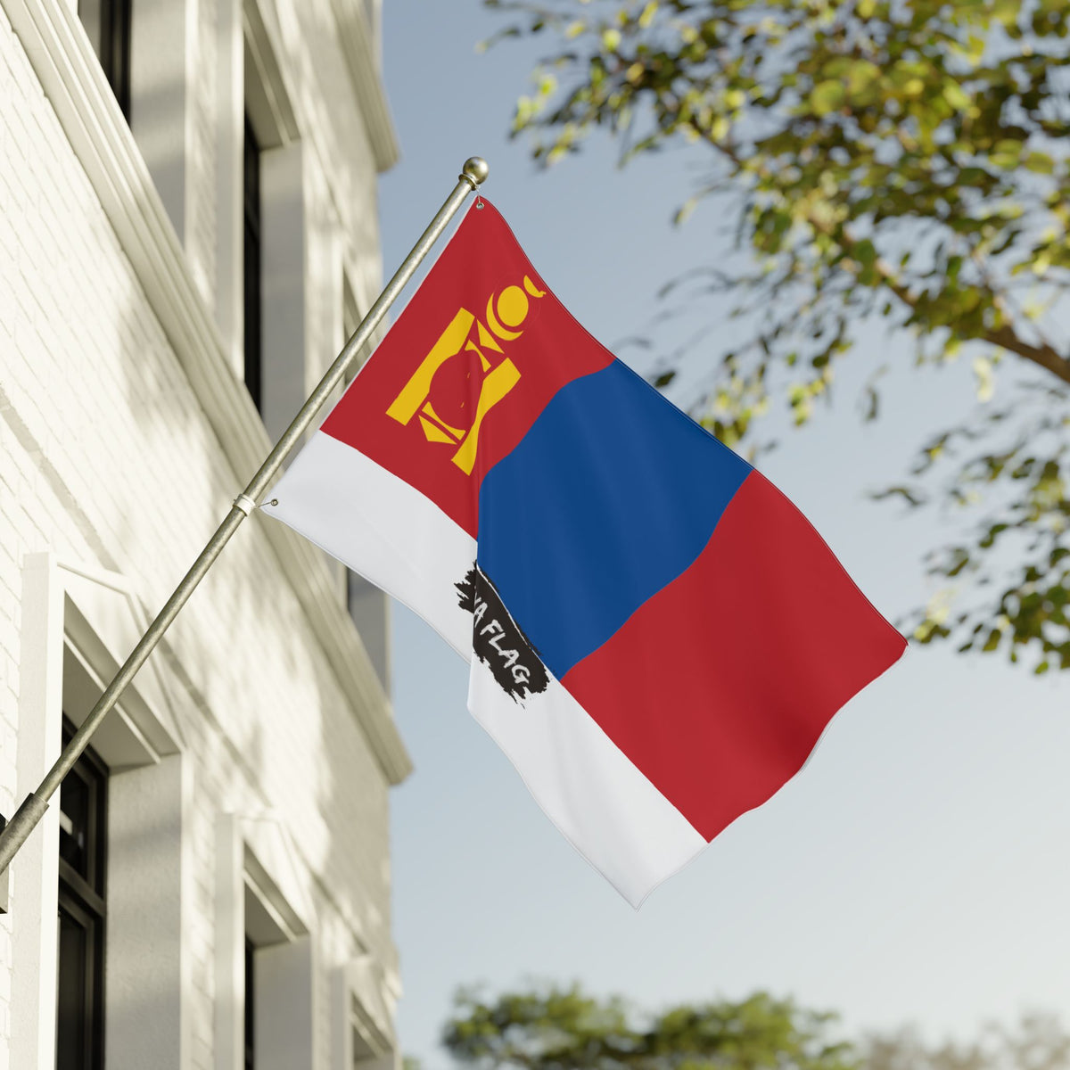 Mongolia Flag Garden Banner | Double Sided Outdoor Flag | Rep Ya Flag - Rep Ya Flag