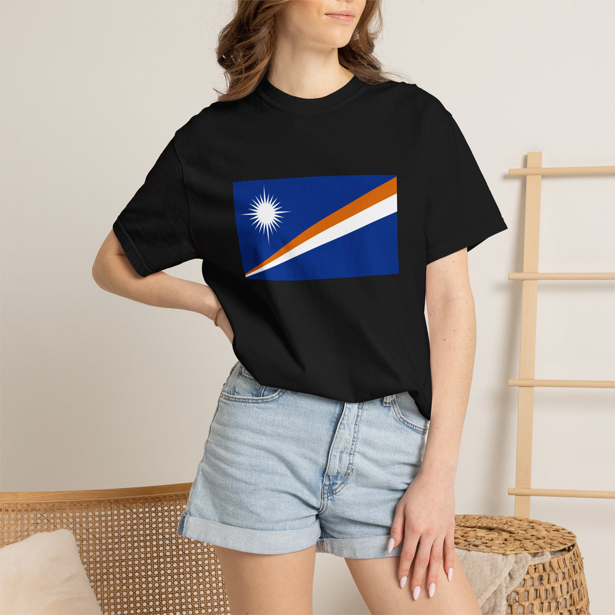 Marshall Islands Flag T Shirt | Marshallese Heritage Shirt S–4XL | Rep Ya Flag - Rep Ya Flag