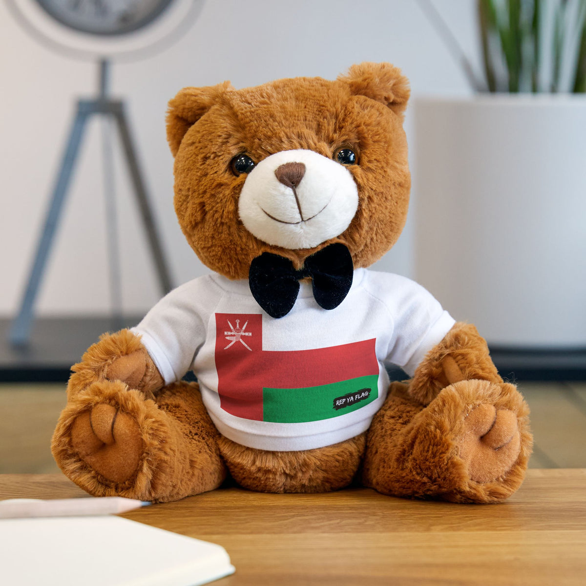 Oman Flag Teddy Bear | Oman Plush Gift | Omani Heritage Bear | Cultural Keepsake | Baby Gift Stuffed Animal - Rep Ya Flag