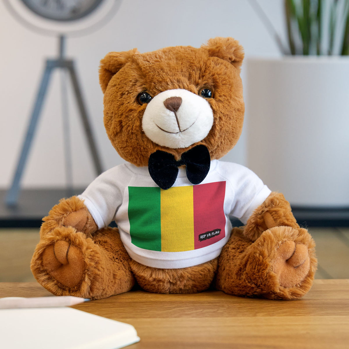 Mali Flag Teddy Bear | Malian Heritage Plush Gift | Cultural Keepsake | Baby Gift Stuffed Animal - Rep Ya Flag