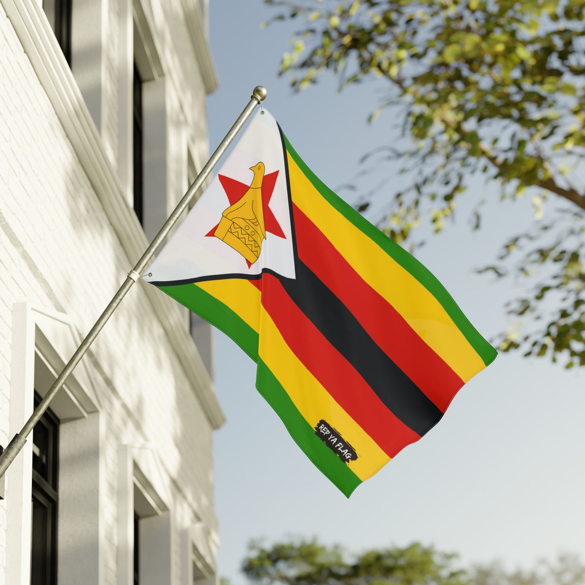 Zimbabwe Flag Double-Sided Outdoor Garden Flag