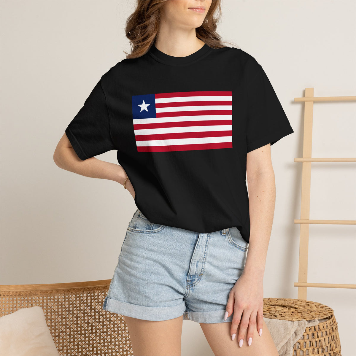 Liberia Flag T Shirt | Liberian Heritage Shirt S–4XL | Rep Ya Flag - Rep Ya Flag