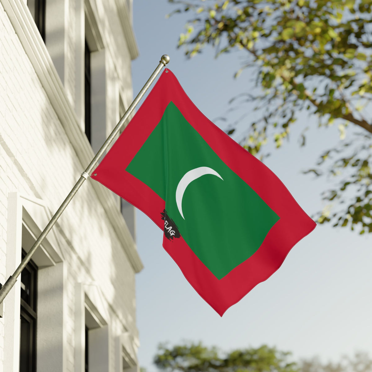 Maldives Flag Garden Banner | Double Sided Outdoor Flag | Rep Ya Flag - Rep Ya Flag
